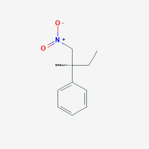 molecular formula C11H15NO2 B14260996 Benzene, [(1S)-1-methyl-1-(nitromethyl)propyl]- CAS No. 167422-88-0