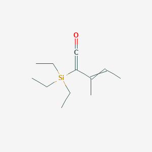 molecular formula C12H22OSi B14260999 3-Methyl-2-(triethylsilyl)penta-1,3-dien-1-one CAS No. 214116-38-8