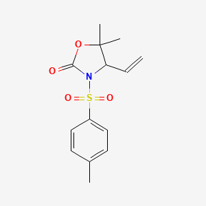 4-Ethenyl-5,5-dimethyl-3-(4-methylbenzene-1-sulfonyl)-1,3-oxazolidin-2-one