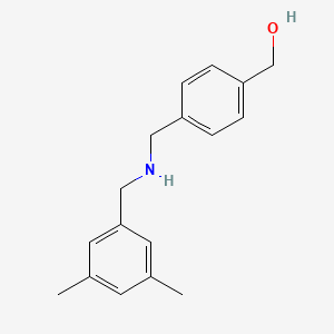 molecular formula C17H21NO B14261050 Benzenemethanol, 4-[[[(3,5-dimethylphenyl)methyl]amino]methyl]- CAS No. 252286-43-4