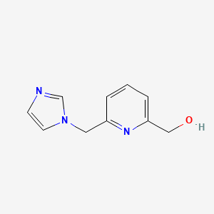 molecular formula C10H11N3O B14261052 {6-[(1H-Imidazol-1-yl)methyl]pyridin-2-yl}methanol CAS No. 154696-41-0