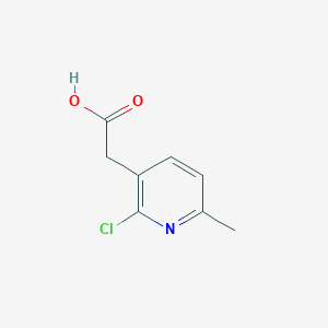 molecular formula C8H8ClNO2 B1426106 2-(2-氯-6-甲基吡啶-3-基)乙酸 CAS No. 1000567-19-0