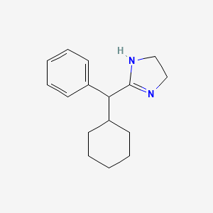 molecular formula C16H22N2 B14261075 2-[Cyclohexyl(phenyl)methyl]-4,5-dihydro-1h-imidazole CAS No. 208718-02-9