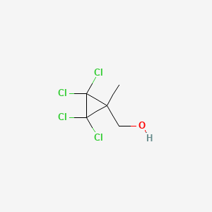 molecular formula C5H6Cl4O B14261076 (2,2,3,3-Tetrachloro-1-methylcyclopropyl)methanol CAS No. 140710-38-9