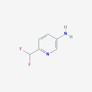 molecular formula C6H6F2N2 B1426108 6-(二氟甲基)吡啶-3-胺 CAS No. 913090-41-2