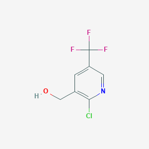 molecular formula C7H5ClF3NO B1426110 (2-氯-5-(三氟甲基)吡啶-3-基)甲醇 CAS No. 943551-28-8