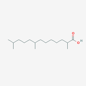 molecular formula C16H32O2 B14261117 2,8,12-Trimethyltridecanoic acid CAS No. 223638-15-1