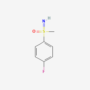 molecular formula C7H8FNOS B1426112 S-(4-氟苯基)-S-甲基-亚磺酰胺 CAS No. 635311-89-6