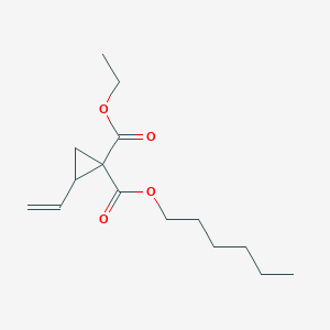 1-Ethyl 1-hexyl 2-ethenylcyclopropane-1,1-dicarboxylate