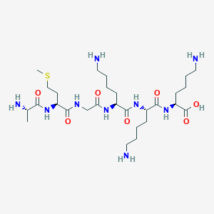 molecular formula C28H55N9O7S B14261172 L-Alanyl-L-methionylglycyl-L-lysyl-L-lysyl-L-lysine CAS No. 247247-56-9