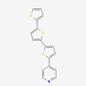 4-[5-(5-thiophen-2-ylthiophen-2-yl)thiophen-2-yl]pyridine