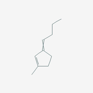 molecular formula C10H16 B14261193 3-Butylidene-1-methylcyclopent-1-ene CAS No. 184687-63-6