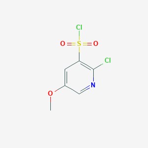 molecular formula C6H5Cl2NO3S B1426120 2-氯-5-甲氧基吡啶-3-磺酰氯 CAS No. 1261806-80-7