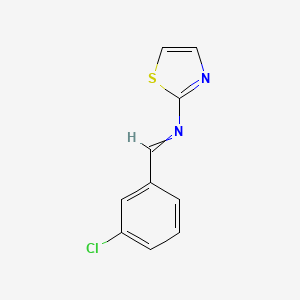 2-Thiazolamine, N-[(3-chlorophenyl)methylene]-