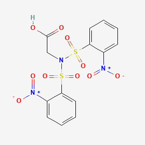 N,N-Bis(2-nitrobenzene-1-sulfonyl)glycine