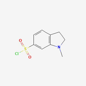 molecular formula C9H10ClNO2S B1426131 1-甲基-2,3-二氢-1H-吲哚-6-磺酰氯 CAS No. 173669-61-9