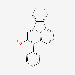 molecular formula C22H14O B14261323 2-Fluoranthenol, 3-phenyl- CAS No. 185419-72-1