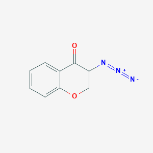 molecular formula C9H7N3O2 B14261326 4H-1-Benzopyran-4-one, 3-azido-2,3-dihydro- CAS No. 155060-17-6