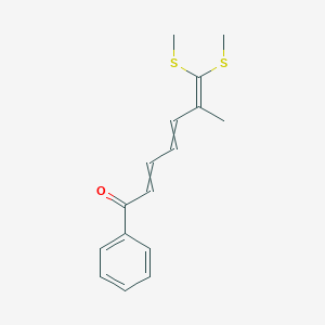 6-Methyl-7,7-bis(methylsulfanyl)-1-phenylhepta-2,4,6-trien-1-one