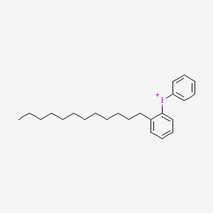 molecular formula C24H34I+ B14261335 (2-Dodecylphenyl)(phenyl)iodanium CAS No. 153766-09-7