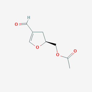 [(2S)-4-formyl-2,3-dihydrofuran-2-yl]methyl acetate