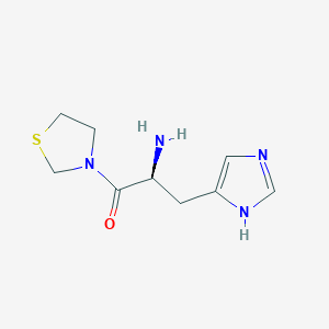 (2S)-2-amino-3-(1H-imidazol-5-yl)-1-(1,3-thiazolidin-3-yl)propan-1-one