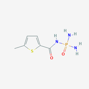 molecular formula C6H10N3O2PS B14261358 2-Thiophenecarboxamide, N-(diaminophosphinyl)-5-methyl- CAS No. 189330-42-5