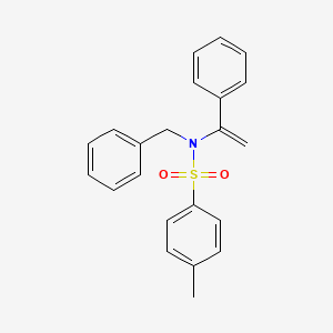 molecular formula C22H21NO2S B14261397 Benzenesulfonamide, 4-methyl-N-(1-phenylethenyl)-N-(phenylmethyl)- CAS No. 378222-84-5