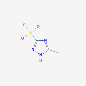 B1426140 5-methyl-4H-1,2,4-triazole-3-sulfonyl chloride CAS No. 281221-69-0