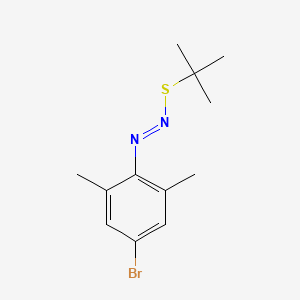 (E)-1-(4-Bromo-2,6-dimethylphenyl)-2-(tert-butylsulfanyl)diazene