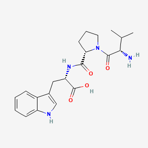 molecular formula C21H28N4O4 B14261427 Val-Pro-Trp CAS No. 223472-78-4