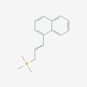 molecular formula C16H20Si B14261450 Trimethyl[3-(naphthalen-1-yl)prop-2-en-1-yl]silane CAS No. 185115-51-9