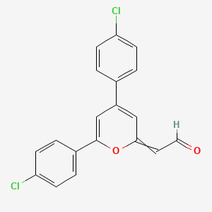 [4,6-Bis(4-chlorophenyl)-2H-pyran-2-ylidene]acetaldehyde