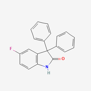 molecular formula C20H14FNO B14261520 2H-Indol-2-one, 5-fluoro-1,3-dihydro-3,3-diphenyl- CAS No. 210549-74-9