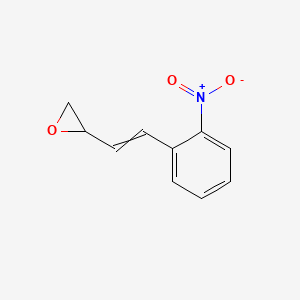 molecular formula C10H9NO3 B14261526 2-[2-(2-Nitrophenyl)ethenyl]oxirane CAS No. 160912-89-0