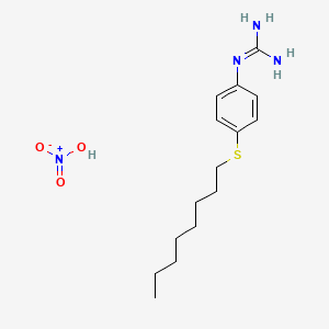 Nitric acid;2-(4-octylsulfanylphenyl)guanidine