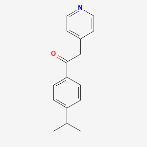 molecular formula C16H17NO B14261557 1-[4-(1-Methylethyl)phenyl]-2-(4-pyridyl)ethanone CAS No. 224040-75-9