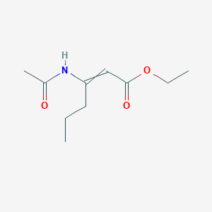 Ethyl 3-acetamidohex-2-enoate