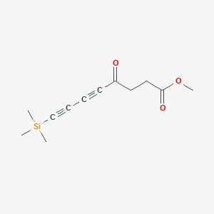 molecular formula C12H16O3Si B14261581 Methyl 4-oxo-8-(trimethylsilyl)octa-5,7-diynoate CAS No. 139033-11-7