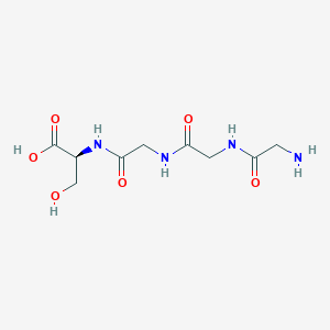 molecular formula C9H16N4O6 B14261665 L-Serine, glycylglycylglycyl- CAS No. 206750-67-6