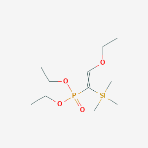 molecular formula C11H25O4PSi B14261675 Diethyl [2-ethoxy-1-(trimethylsilyl)ethenyl]phosphonate CAS No. 252751-17-0