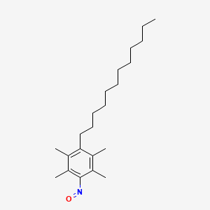 molecular formula C22H37NO B14261706 1-Dodecyl-2,3,5,6-tetramethyl-4-nitrosobenzene CAS No. 138272-17-0