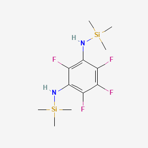 molecular formula C12H20F4N2Si2 B14261715 2,4,5,6-Tetrafluoro-N~1~,N~3~-bis(trimethylsilyl)benzene-1,3-diamine CAS No. 141551-68-0