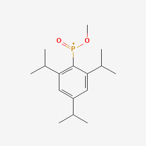 molecular formula C16H26O2P+ B14261722 Methoxy(oxo)[2,4,6-tri(propan-2-yl)phenyl]phosphanium CAS No. 189083-87-2