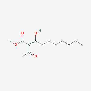 molecular formula C13H22O4 B14261738 Methyl 2-acetyl-3-hydroxydec-2-enoate CAS No. 172785-02-3