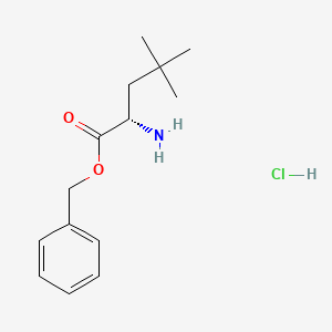 molecular formula C14H22ClNO2 B14261765 L-Leucine, 4-methyl-, phenylmethyl ester, hydrochloride (9CI) 