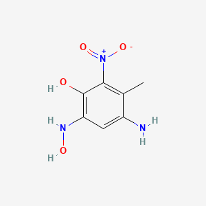 B14261772 4-Amino-6-hydroxylamino-3-methyl-2-nitrophenol CAS No. 220493-56-1