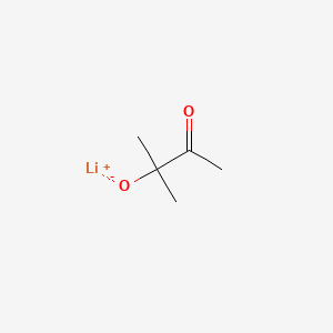 molecular formula C5H9LiO2 B14261789 2-Butanone, 3-hydroxy-3-methyl-, lithium salt CAS No. 137720-38-8