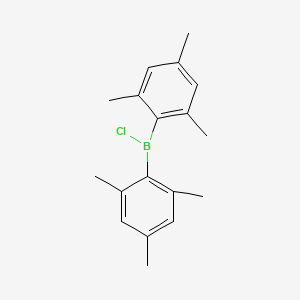 molecular formula C18H22BCl B14261796 Chlorobis(2,4,6-trimethylphenyl)borane CAS No. 240432-83-1