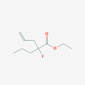 molecular formula C10H17FO2 B14261825 Ethyl 2-fluoro-2-propylpent-4-enoate CAS No. 164228-15-3